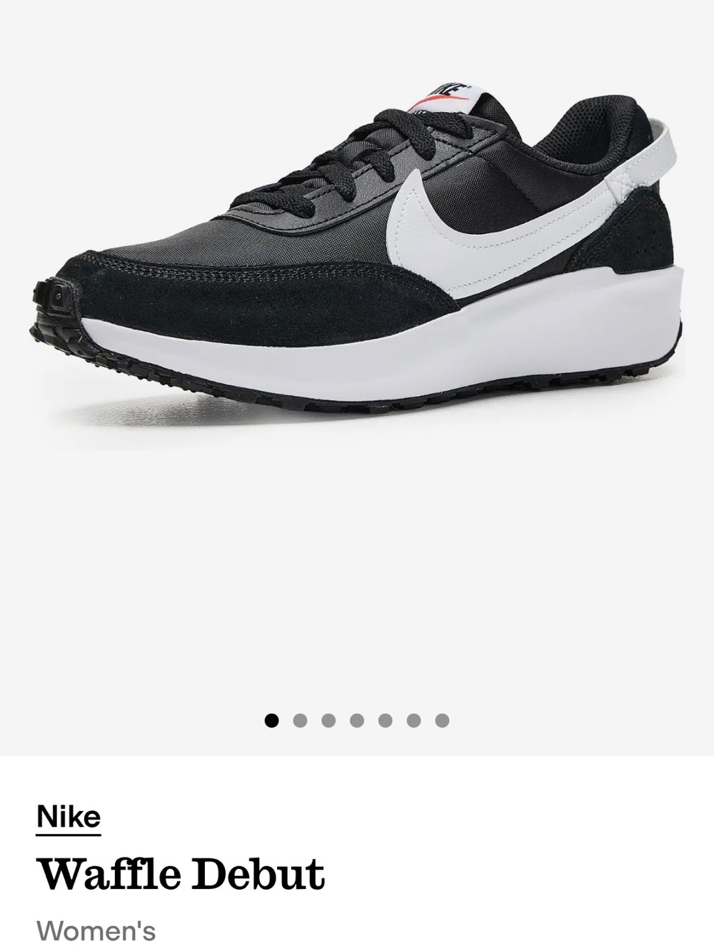 Nike Women's Waffle Debut Black & White Sneakers